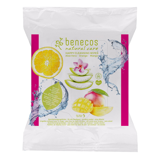 Benecos - Happy Cleansing Wipes, 25 st