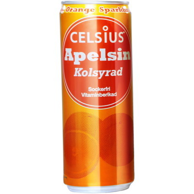 Celsius Apelsin Kolsyrad 355ml