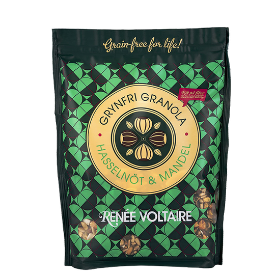 Grynfri Granola Hasselnöt & Mandel, 350 g