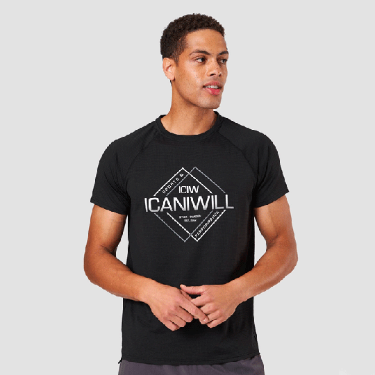 Training Mesh Graphic Tee, Black