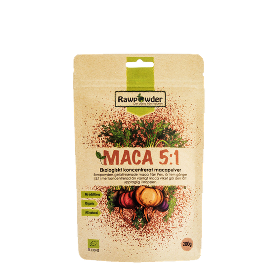 Maca, Ekologiskt koncentrerat Macapulver, 200 g