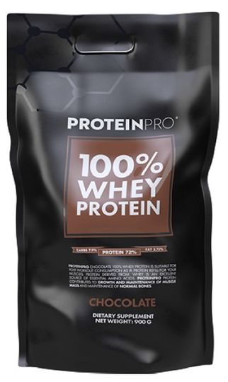 Proteinpro whey powder chocolate 900g